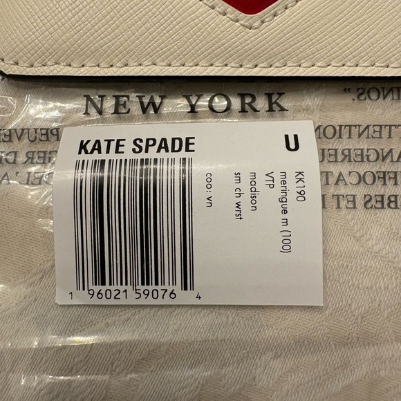 Kate Spade Madison Puffy Heart Small Card Holder Wristlet - Picture 8 of 8